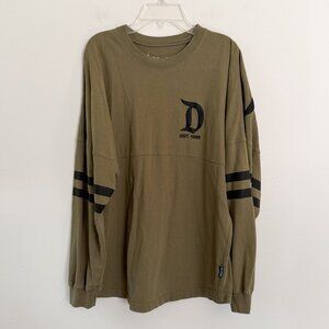 disneyland // olive green black spirit jersey S